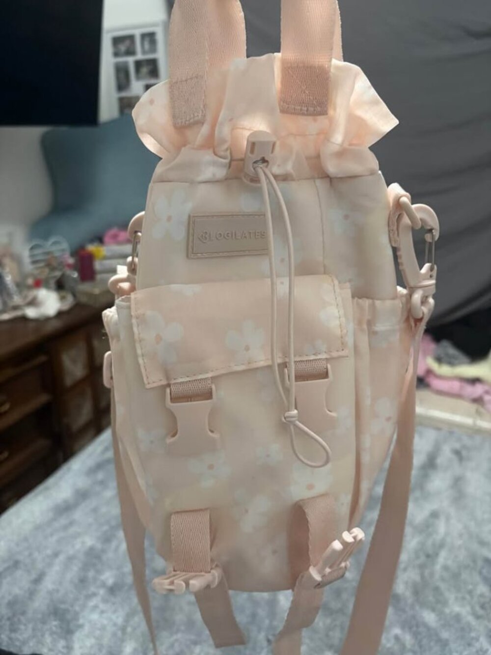 Blogilates Pink Water Bottle Crossbody Bag Bottle Carrier